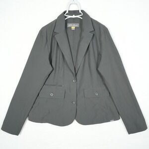 Eddie‎ Bauer Travex Jacket Women's Size Large Black Performance Travel Blazer